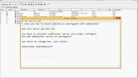 how to Block Website on watchguard XTM 5 SeriesWebblocker server