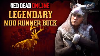 Red Dead Online - Legendary Mud Runner Buck Location [Animal Field Guide]