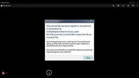 Revit Lesson 08 - Fixing Disconnected Central Files With Local Files