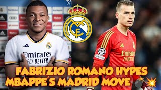 🚨 BREAKING! FABRIZIO ROMANO HYPES MBAPPE'S REAL MADRID MOVE 🤯 | LUNIN ACCEPT 2029 RENEWAL OFFER 💣 🔥💥