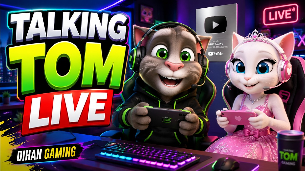 Talking Tom Gameplay Live👀