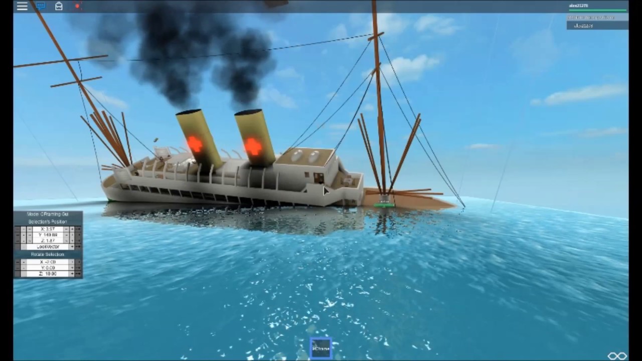 Sinking Of A Steam Ship Roblox By Jesse Gillett - roblox sinking ship id