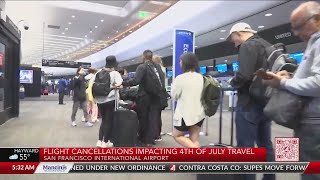 Flight cancellations impacting Fourth of July travel