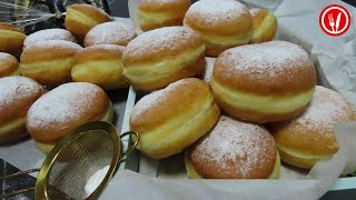 Jam Donuts Recipe (filled before frying)