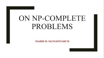 Special Topic 3 - Nondeterministic Polynomial-time Complete Problems