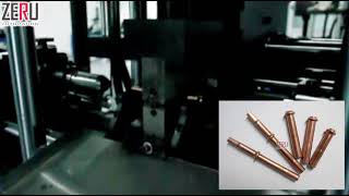 Automatic double-head tube end machine: compressor tube