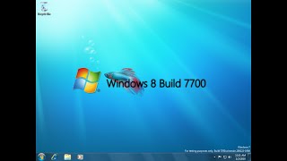 Taking a look at Windows 8 Build 7700