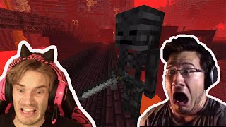Gamers Reaction to First Seeing a Wither Skeleton Mob in Minecraft
