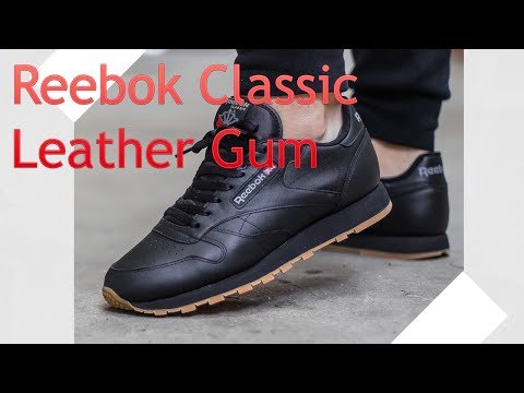 reebok classic black gum