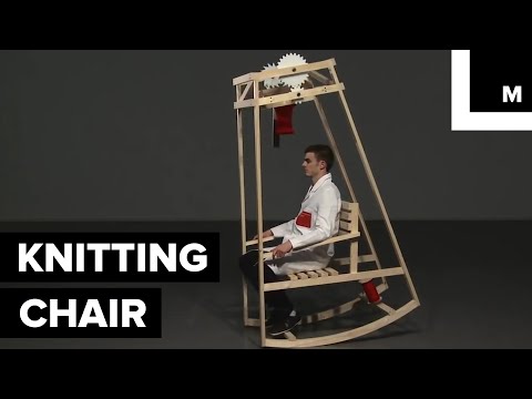 «Rocking Knit»: Μια κουνιστή πολυθρόνα που πλέκει σκούφους