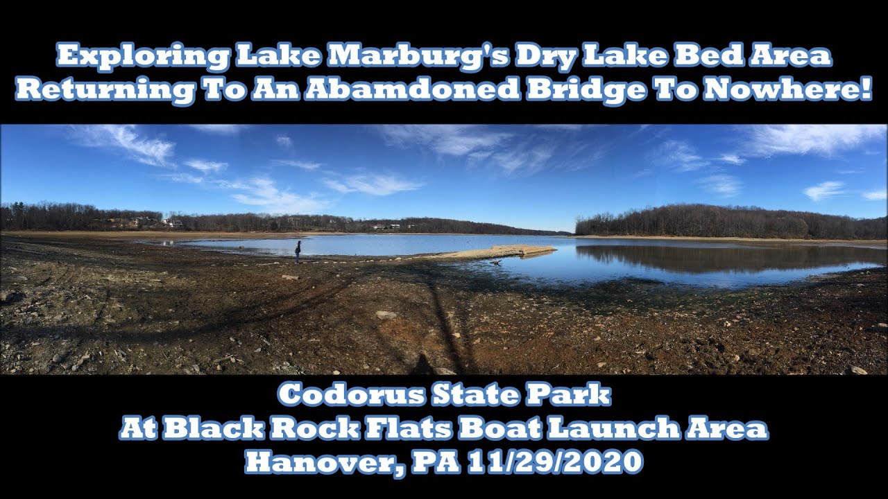 Returning To An Abandoned Bridge To Nowhere! Codorus Lake Marburg's Dry Lake Bed Area 11/29/20