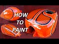 Custom paint a motorcycle tank - simple panel graphics (tutorial)