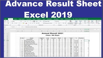 Create a Marksheet in Excel AUTOMATICALLY [Hindi/Urdu]