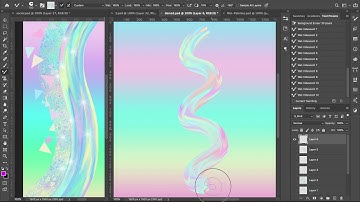 Iridescent & Holographic Tutorial #2: How to load & use the Wet Mixer Iridescent Photoshop Brushes