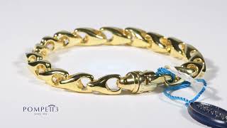 Men's Solid 14k Yellow Gold Bracelet