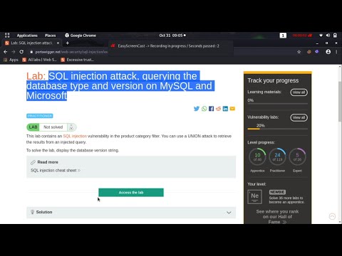 SQL injection attack, querying the database type and version on MySQL and... (Video Solution) | 2020