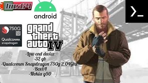 GTA IV (Grand Theft Auto IV 2008) Gameplay (1080p) Termux-mobox emulator (PC emulator) android
