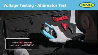 Ring's Multi-function Automotive Tester RMM500 Voltage Testing