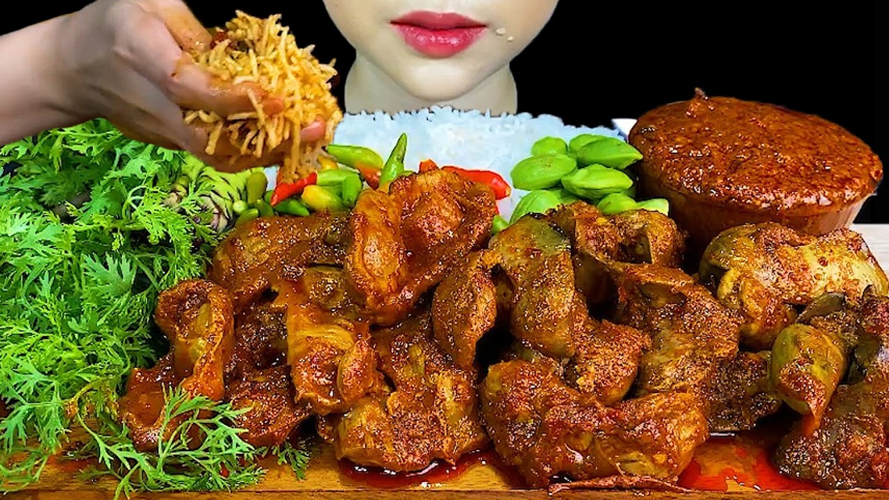 Spicy Chicken Liver, Gizzard & White Rice