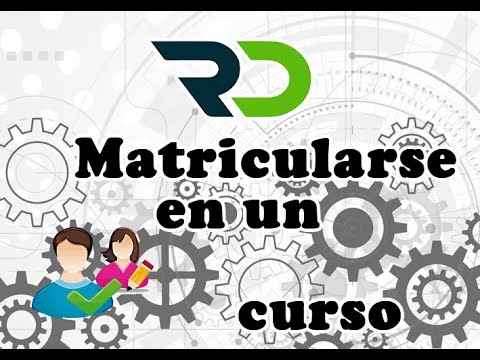 Como matricularse en un curso - YouTube