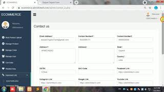 E-commerce Admin Web |  Contact Us screenshot 4