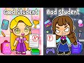 Rapunzel mother and daughter but good student vs bad student  princess in avatar world  toca boca