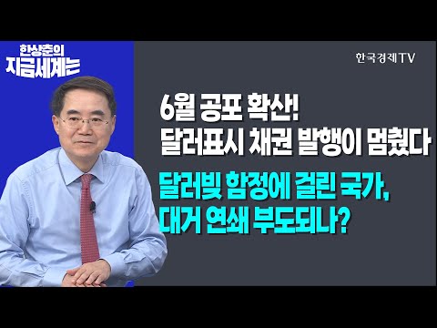 6월 공포 확산! 달러표시 채권 발행이 멈췄다ㅣ달러빚 함정에 걸린 국가, 대거 연쇄 부도되나?ㅣ한상춘의 지금세계는ㅣ한국경제TV