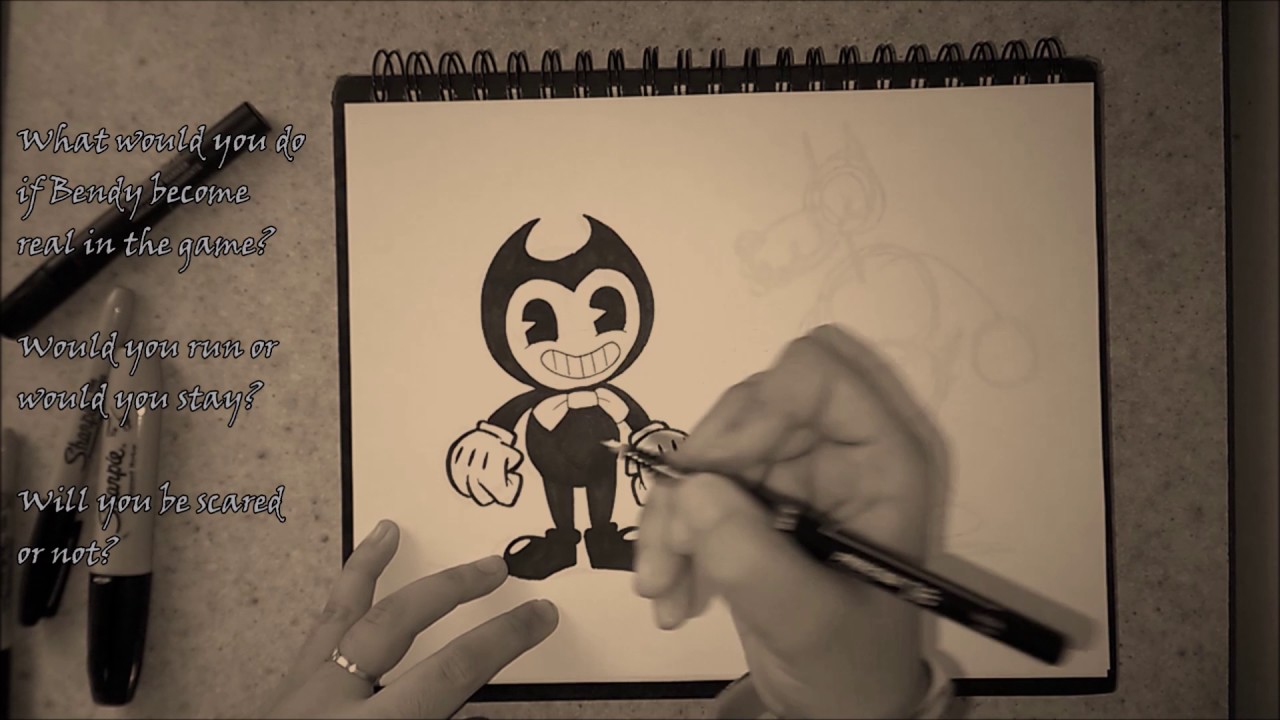 25 Easy Bendy and the ink machine sketch drawing for Windows PC