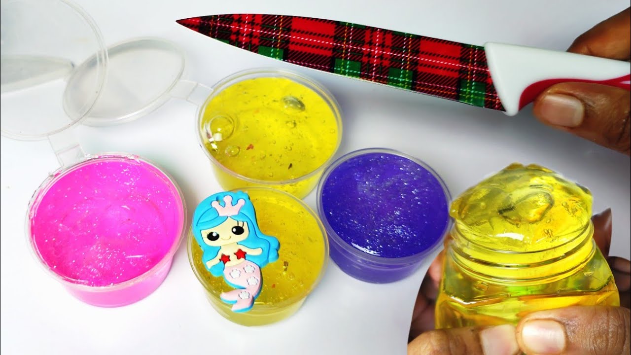 SLIME CUTTING | SLIME SLICING VIDEO - YouTube