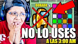 EL COLOR MALDITO DORADO QUE NUNCA DEBES USAR EN AMONG US a las 3:00 AM 😱❌ | Fue raro | Pathofail