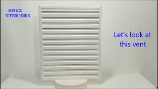 Onyx Xteriors Rectangle Louver Vent 23 X 28 X 1 Norandex White Pvc Aluminum