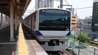 E531系0番台水カツK417編成 JR常磐線快速上野行き 三河島駅発車