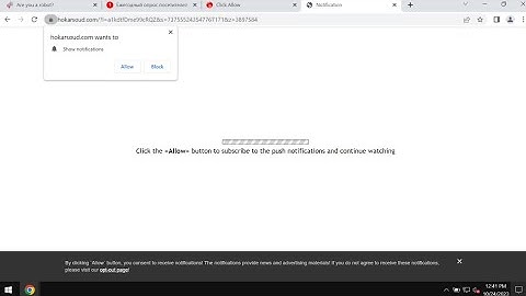 Hokarsoud.com push notifications removal.
