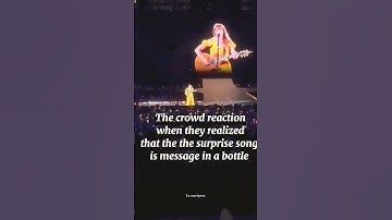 Thumbnail of The crowd reaction to message in a bottle #foryou #swifties #taylorswift #erastour #shorts #viral