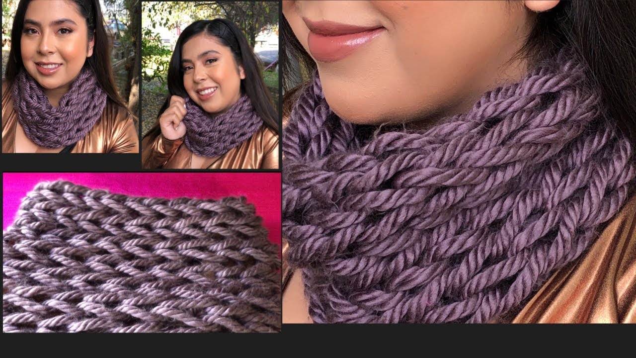 Como Tejer Cuello Fácil Y Bonito