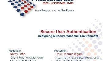 QuickBytes-Designing a Secure User Authentication Framework for Windchill-11/15/13