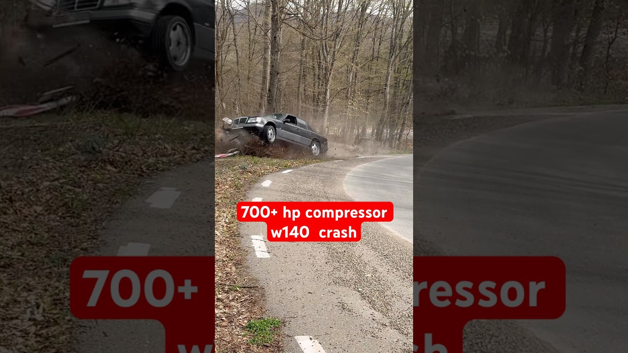 700+ hp w140 crash 