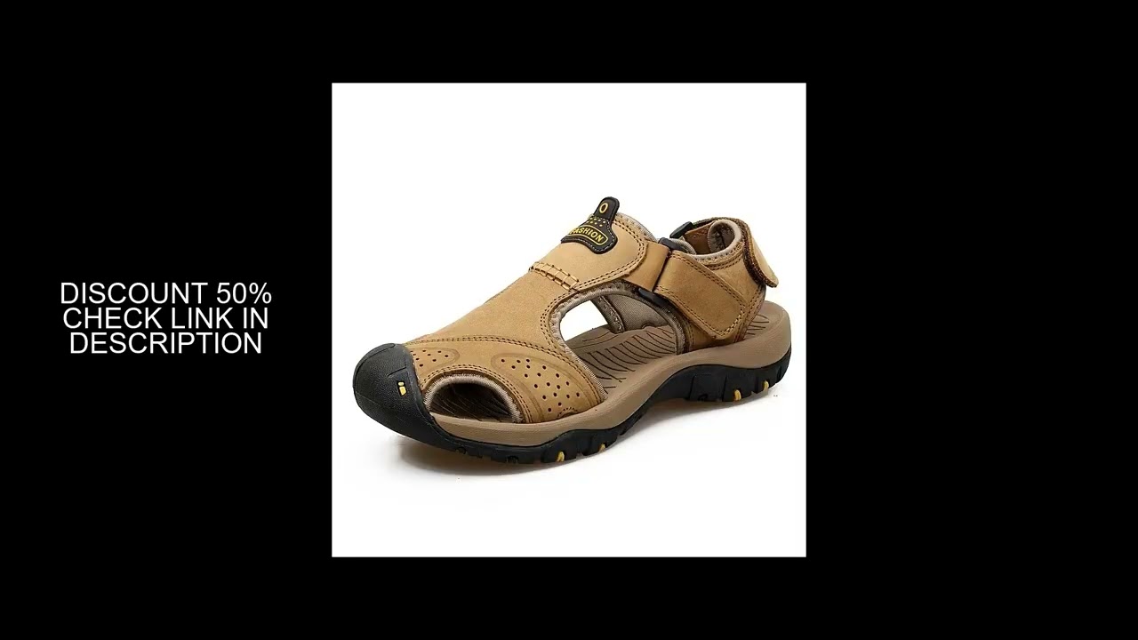 2024 New Man's shoes Genuine Leather Men Sandals Summer Men's Shoes Outdoor Water Shoes Leather Sand