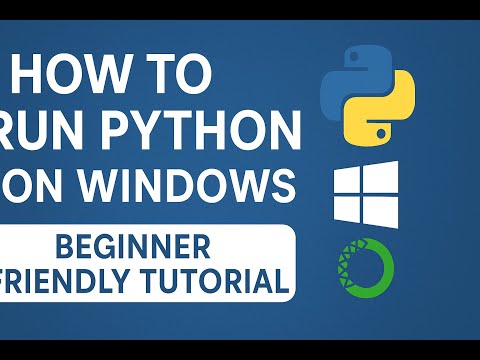 How to Run Python on Windows Using Anaconda (Beginner Friendly Tutorial)