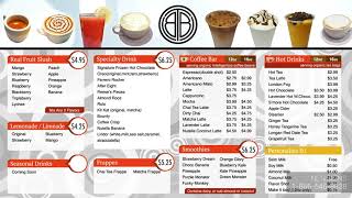 The Bubble Tea Shop 3 - Digital Menu Board Design - QSR - NexSigns