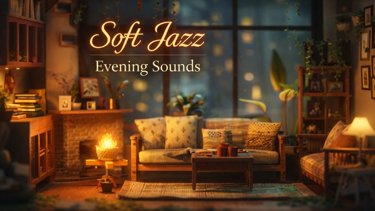 Soft Jazz Evening Sounds 🌙 Cozy Night Jazz for Relax, Work & Unwind