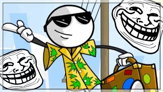 UCIECZKA PRZED TROLLEM NA WAKACJACH! Śmieszne Darmowe Gry Online | #1 screenshot 5