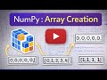 NumPy Array Creation in Python #NumPy#Python#PythonProgramming#DataScience#MachineLearning