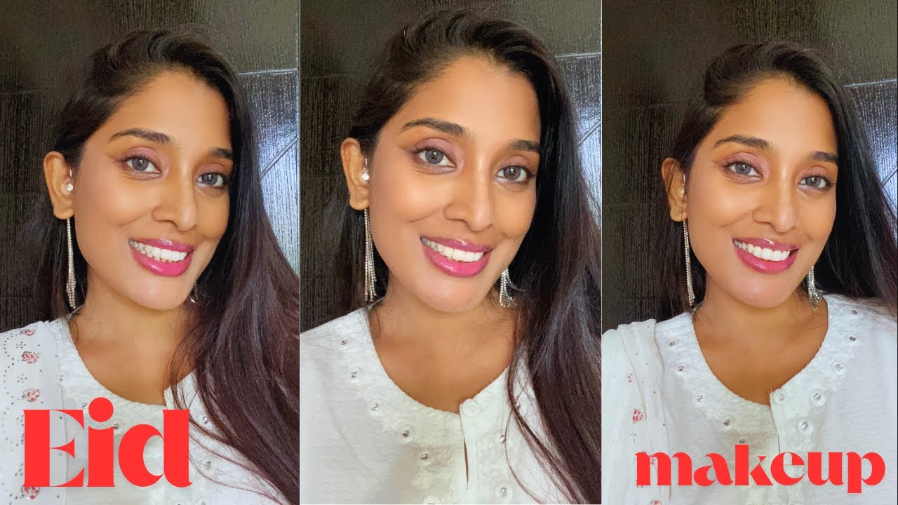 Eid Makeup Tutorial 2025 | Easy Eid Look for White Dress 