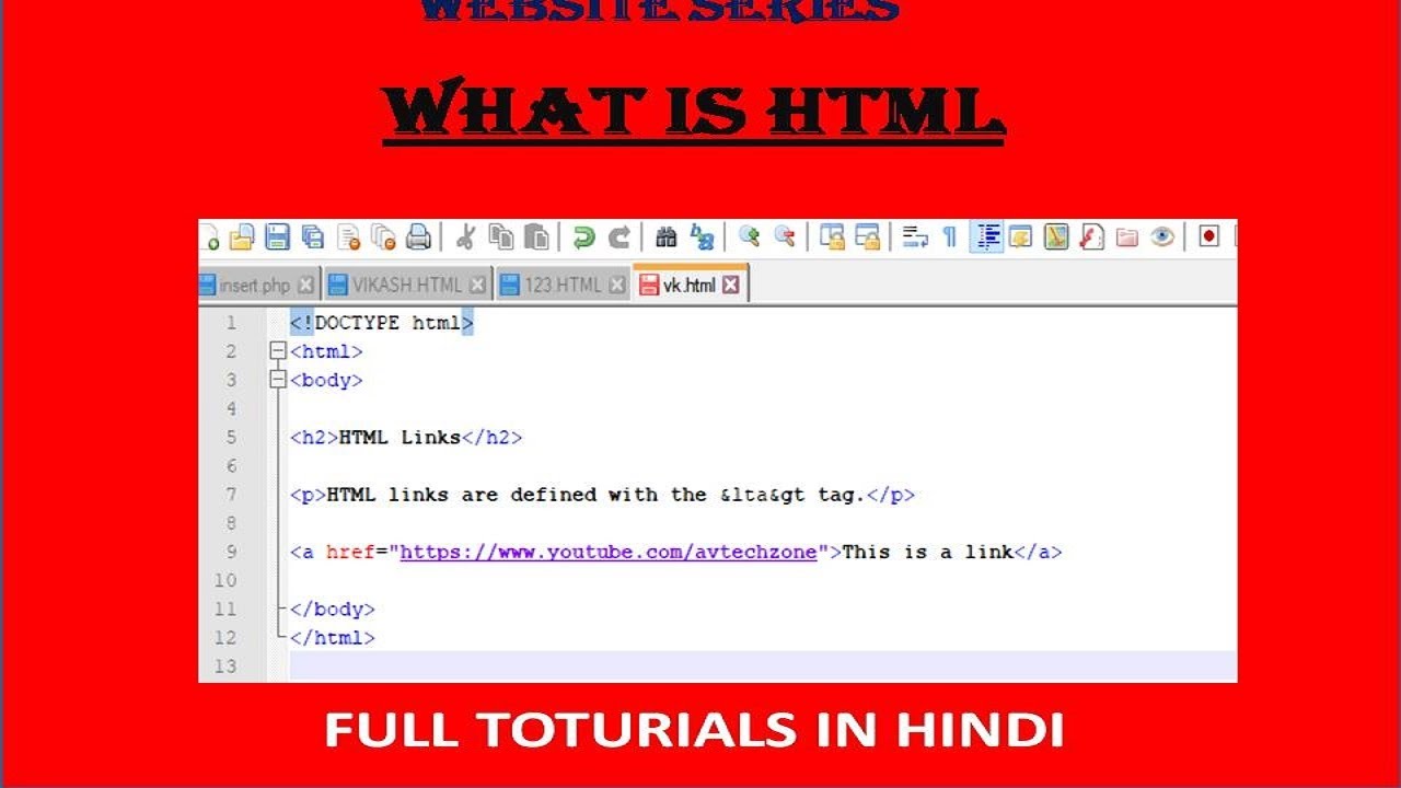 What Is HTML & Use Of HTML || HTML क्या हैं || Full toturials In Hindi ...