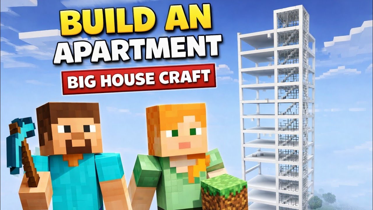 Build an apartment in 🏠big  House craft 🏠 