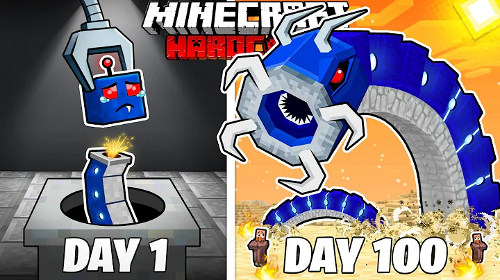 I Survived 100 Days as a MECHA WORM in HARDCORE Minecraft
