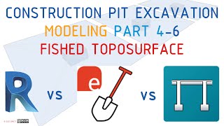 #BIMTraining #ConstructionPit #Excavation Modeling Part 4 6 FISHED #TOPOSURFACE