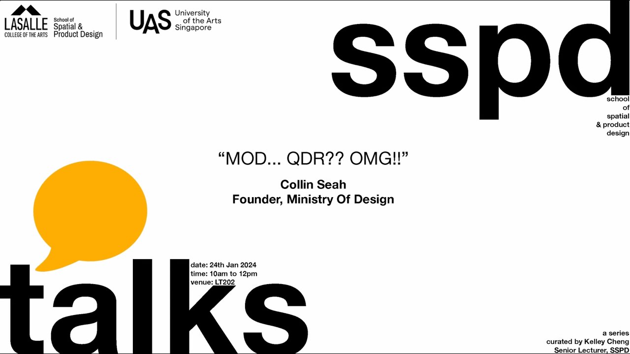 Collin Seah/Founder, Ministry of Design - MOD... QDR??OMG!!
