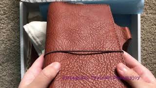 Chic Sparrow Traveler's Notebook Unboxing | ©alwaysbeabea | I changed my handle!